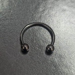 Σκουλαρίκι septum με μπίλιες ατσάλι 10mm