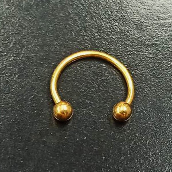 Σκουλαρίκι septum με μπίλιες ατσάλι 10mm