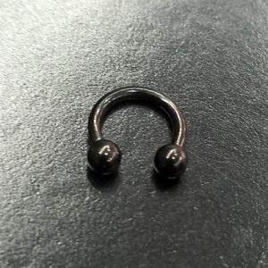 Σκουλαρίκι septum με μπίλιες ατσάλι 6mm