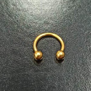 Σκουλαρίκι septum με μπίλιες ατσάλι 8mm