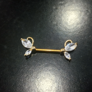 Σκουλαρίκι nipple πεταλούδα ζιργκόν