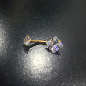 Σκουλαρίκι αφαλού ζιργκόν ρόμβος