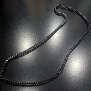 Αλυσιδα λαιμου πλεξουδα black